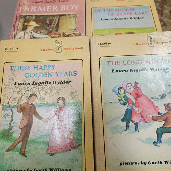 Laura Ingalls wilder little house set of four books in great used shape 1971 - Picture 1 of 6